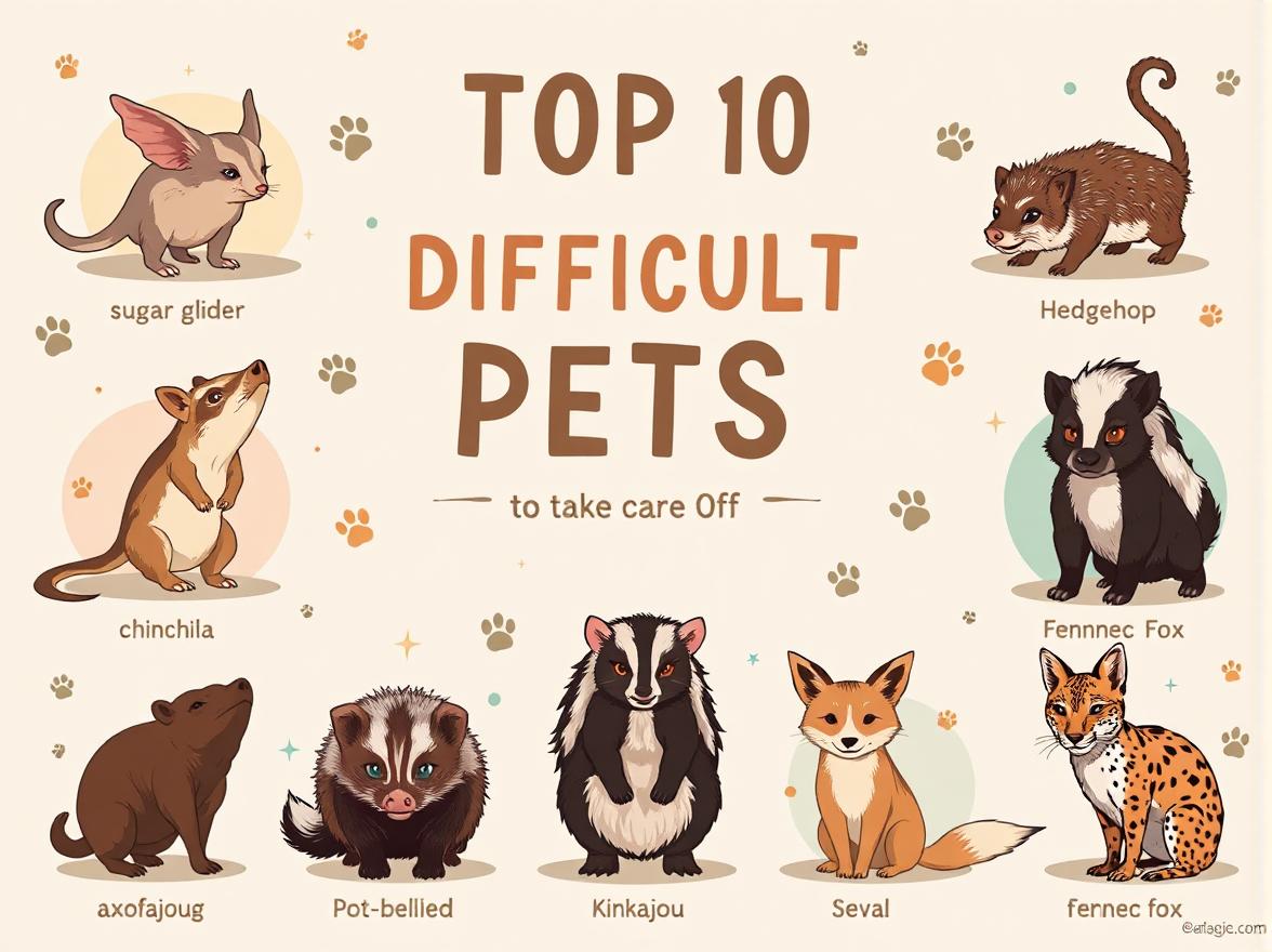 Top 10 Most Difficult Pets to Take Care Of