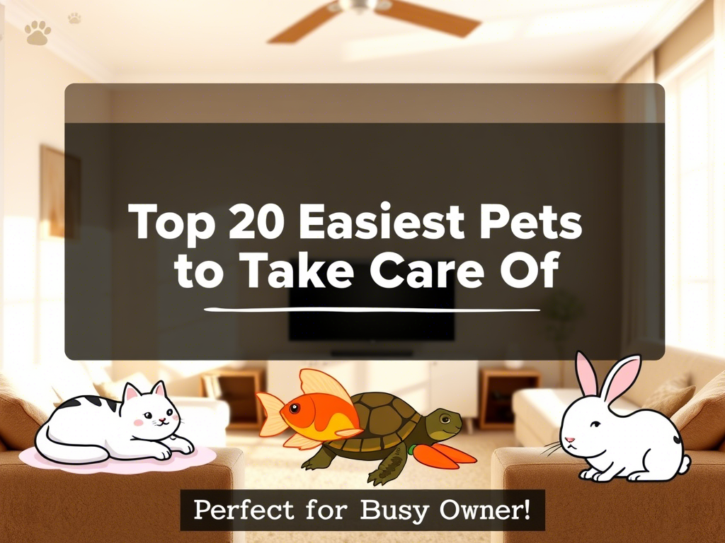 Top 20 Easiest Pets to Take Care of for Busy Owners