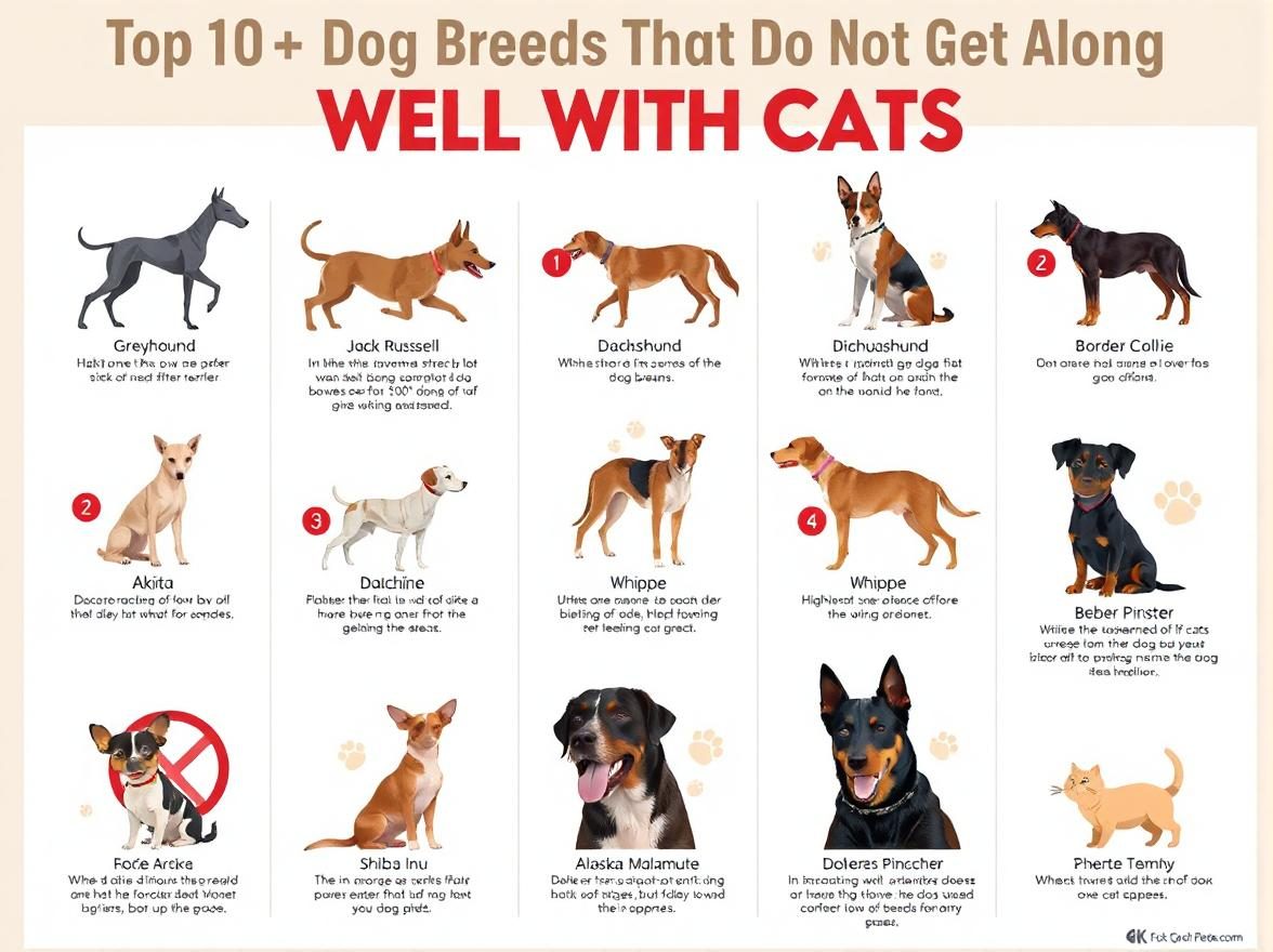 Top 10 Dog Breeds That Do Not Get Along Well With Cats
