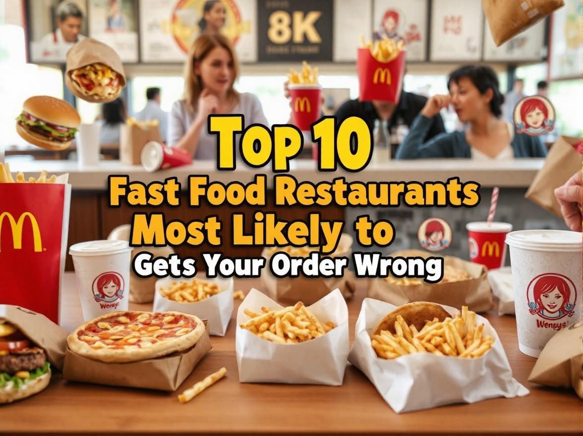 Top 10 Fast Food Restaurants Most Likely to Get Your Order Wrong