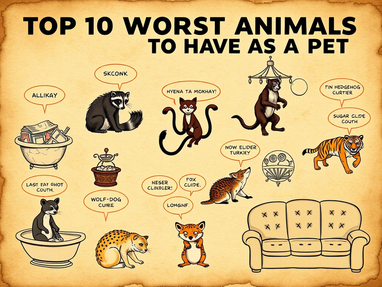Top 10 Worst Animals to Have as a Pet